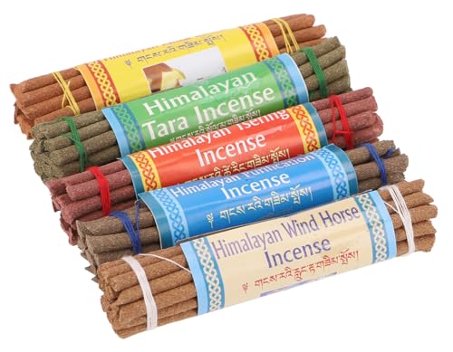 Encens tibétains naturels de l'Himalayan Incense - Coffret cadeau - Bâtonnets d'encens tibétain et népal