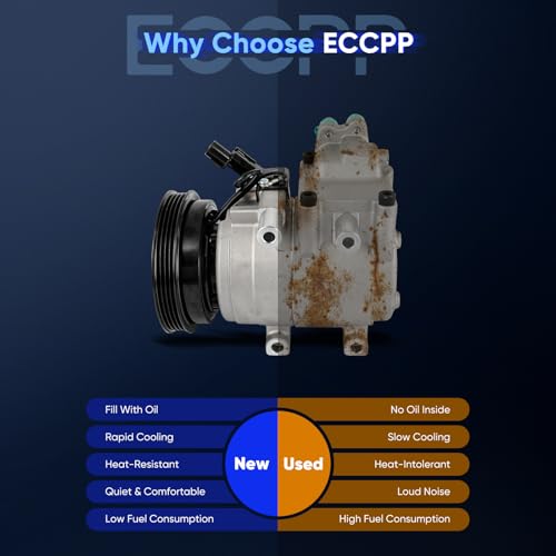 Image of ECCPP AC Compressor Direct Fit for Hyundai Accent L4 1.6L 2001-2005