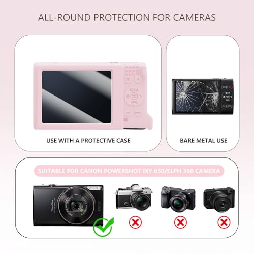 Funda de silicona para Canon PowerShot ELPH 360 rosa miniatura 6