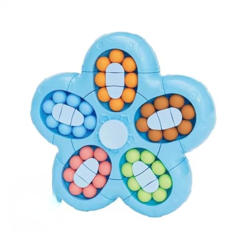 Image of Rotating Magic Bean Decompression Rotating Small Beads Magic Cube Toys for Kids Puzzle Educational Toys for Kids (Random Color) (Magic Bean Game 3)