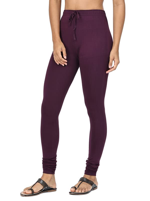 Image of Robinbosky Cotton Churidhar Leggings for Women - Stylish, Stretchable & Flattering Fit for All-Day Comfort