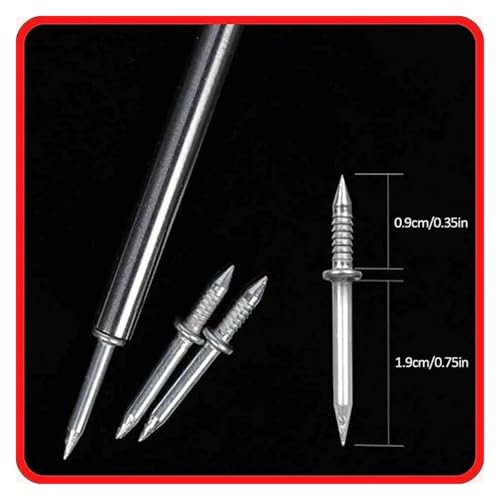 Clavos de cabeza doble Xuanqiu 400 piezas para zócalos de madera sin costuras miniatura 5