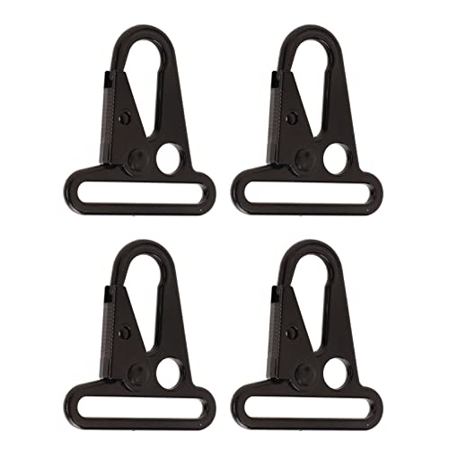 Tactical Gear Clips 10Pcs Enlarged Mouth Clips Metal Keyring Buckle Hang Buckle Sling Clip Keychain Snap Hooks for Outdoor Bag Backpack Molle Webbing Belt