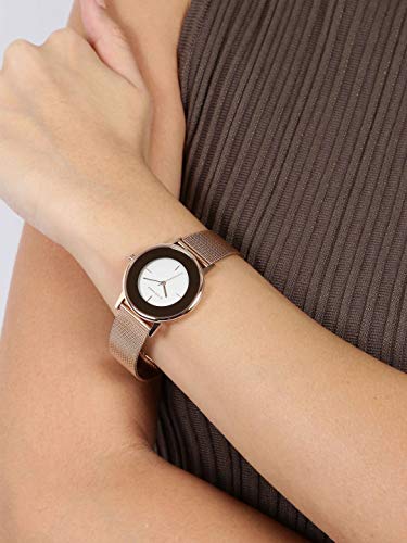 Image of Giordano Analog Watch for Women with Stylish Mesh Band Water Resistant Fashion Watch|3 Hands Mechanism Wrist Watch for Ladies to Compliment Your Look /Ideal Gift for Female - A2052