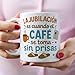 Imagen de MUGFFINS taza regalo jubilación La jubilación es cuando el café se toma sin prisas en Español 330 Ml