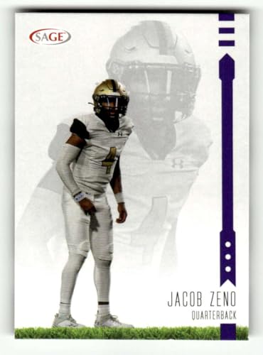 2025 SAGE Low Series Purple #36 Jacob Zeno RC Rookie UAB Blazers Football Trading Card