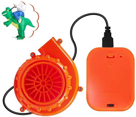 2 Pieces Orange Mini Fan Blower for Doll Mascot Head Inflatable Costume Powered by USB Cable or Battery
