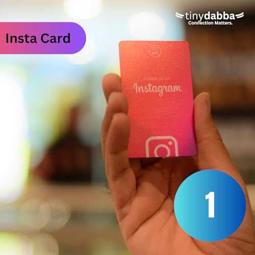 NFC & QR Combo KIT, 1 Review Card, 1 Instagram Card, 1 NFC Review Standee, 10 Review Stickers (2x3 Inch) - Total 13 item bundle by tinydabba - 3
