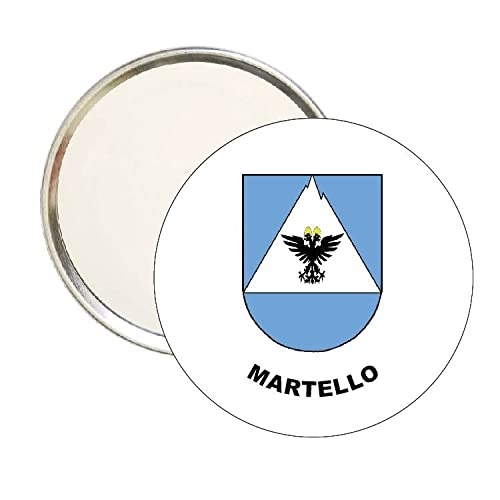 ROUND MIRROR. ARMORIAL EMBLEM MARTELLO BOLZANO ITALY