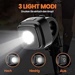 KCCYB LED Bike Light, Bicycle Front and Tail Light, USB Rechargeable Bicycle Light, ipx5 Waterproof Bike Light