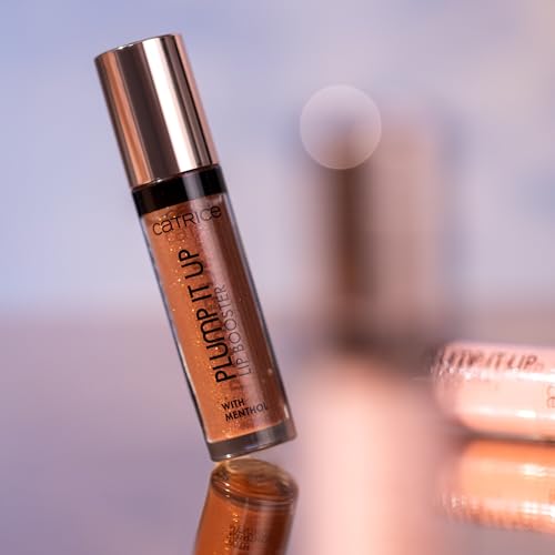 Catrice Plump It Up Lip Booster, Nr. 100, Braun, kühlend, vergrößernd, glänzend, vegan, ohne Konservierungsstoffe, ohne Parabene, ohne Mikroplastikpartikel, 1er Pack (3.5ml)