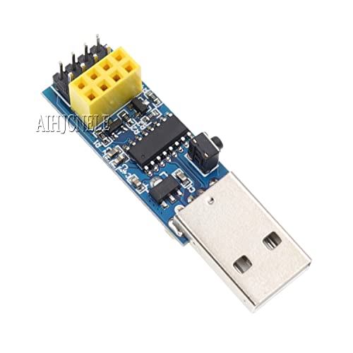 Aihjcnele 2Pcs Usb To Esp8266 Ch340C Breakout Prog Programmer Downloader Module With Reset Auto-Download Circuit With Reset Button For Esp-01 For Esp-01S Ide Dc 5V Debugger Module (Ch-340) #TOP5