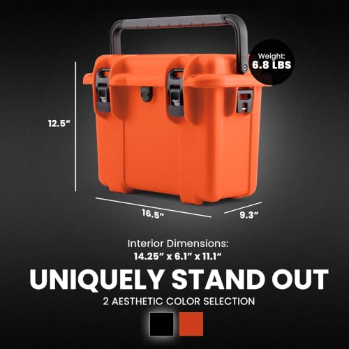 Image of NANUK T30 Pro Photo Kit Camera Case Hard Shell with Padded Divider & Lid Organizer (16L) - Waterproof, Dustproof, Impact Resistant - Travel Case for Camera & Drone (16.5 inch x 9.3 inch x 12.5 inch) - Orange