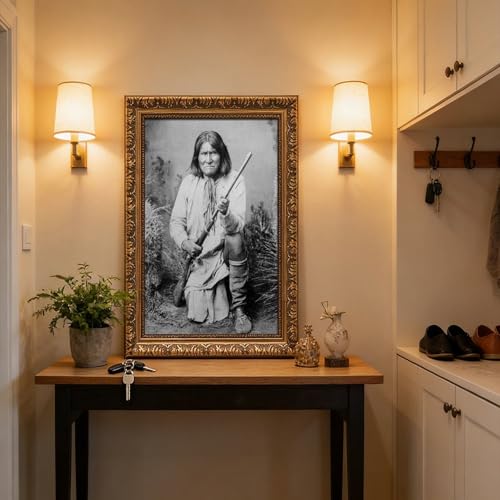 Impression sur toile Geronimo 1886 cadre suspendu decoration murale - 5