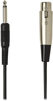 Shure C15AHZ, 15-Feet Cable with 1/4-Inch Phone Plug on Equipment End, Black
