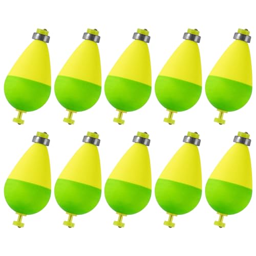 Générique - Flotteurs pour Truite | 10 Flotteurs Ovales Coulissants pour Pêche avec Plomb | Balles en Plombées pour Sports Extérieurs en Eau Douce et Salée