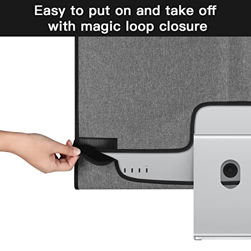 Caszlution Monitor Cover Compatible With 27 Inch Apple Studio Display - Monitor Dust Cover Case Screen Protective Sleeve - Gray #TOP5