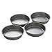 Chicago Metallic Professional Perforated Mini-Deep Dish Pizza Pan Set, 7-Inch, 4-Count, Silver, 1.00 x 7.00 x 1.50" - 26704