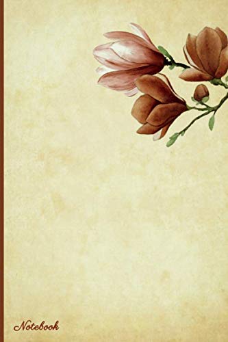 Notebook: Floral Squared Grid 120 Page Journal Diary