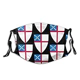 Shield of The Us Episcopal Church Funny Mask Casual Adjustable Face Mask for Unisex Men's Women's...