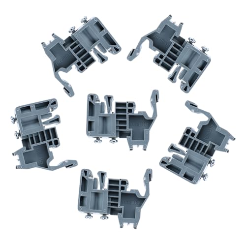 Borne raccordement plastique anti-glissement avec terminal block stopper rail Din Zerodeko