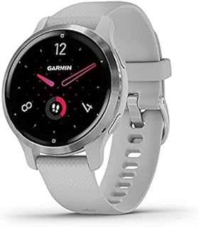 Garmin Venu 2S smukły zegarek fitness GPS z bardzo ostrym ekranem dotykowym AMOLED 1,1", funkcje zdrowotne, ponad 25 fabrycznie zainstalowanych aplikacji sportowych, Garmin Music & Garmin Pay
