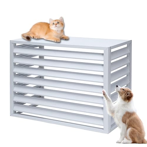 Coperture AC in alluminio per esterni, resistenti e pannelli di recinzione per bidoni della spazzatura e animali domestici, protezione antifurto, resistente alle intemperie, design elegante