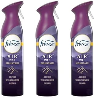 FE.BRE.ZE. AIR FRESHENER mist Mountain - Alpine Wildflower Cedar Scent 3 Bottles 8.8 0z (pack 3)