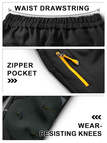 Jogwits Kinder Softshellhose Wasserdicht Skihose Warm Outdoorhose Thermohose Gefüttert Winterhose Wanderhose Cargohose für Jungen und Mädchen