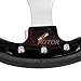 Rxmotor 320MM 6 Bolts JDM Horn Button Steering Wheel Universal Fit Not Include Hub Adapter (BLACK)