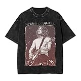 Chris Music Cornell Man's Vintage Oversized T Shirt O-Neck Tee Short Sleeve Casual Basic Cotton Unisex T-Shirts Large