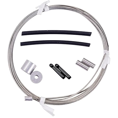 Bare Wire �����p�꒵�� �X�s�[�h�P�[�u�� - 1/16�C���` �X�e�����X�X�`�[���P�[�u�� - ����10�t�B�[�g �č����R�[�h �ő��X�s�[�h�ɑΉ� - ���ׂẴP�[�u�����x��Elite Surge 2.0�n���h���ɑΉ�