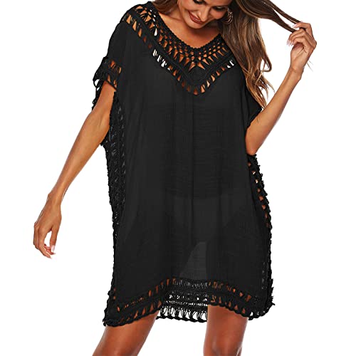 Women Cover Ups Beachwear Hollow Out Beach Dress Bikini Swimsuit Bathing Suit Cover Up