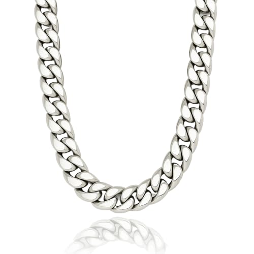 Corrente Masculina Grumet Cordão Grossa 12.0mm Aço Inox 70cm