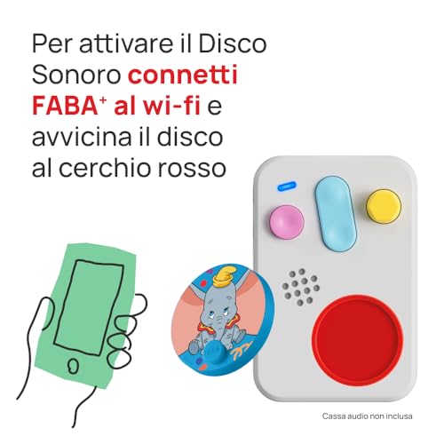 Faba Disco Sonoro Disney - Dumbo - Storie E Fiabe Sonore Per Bambini E Bambine 5-10 Anni - Ascoltabile Con Il Raccontastorie E Faba+, Gioco Educativo Versione Italiana - 3
