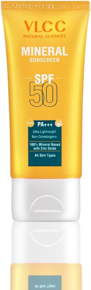 Mineral Sunscreen Spf 50 Pa+++ - 50G, Ultra Lightweight, And Non-Comedogenic, Sun Protection From Uva & Uvb Rays, 100% Mineral Based With Zinc Oxide. - All