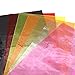 David Angie Solid Colors Transparent Waterproof Faux Leather Fabric Sheets 7 Pcs 8