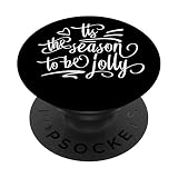 It's the Season To Be Jolly - Maglione natalizio con fiocchi di neve PopSockets PopGrip Intercambiabile