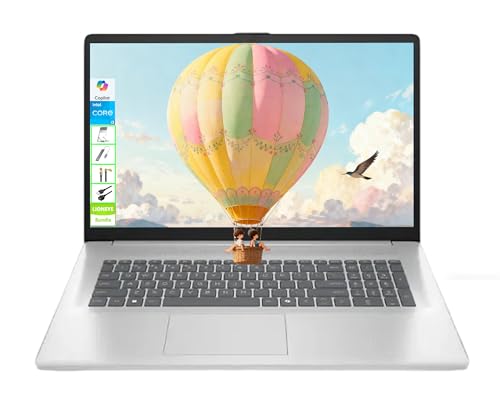 HP 17.3' HD+ Laptop, 13th Gen Intel 8-Core i3 Processor, 16GB RAM, 512GB SSD, Everyday Use Laptop with Reliable Performance, Office & Students, Smooth Multitasking & Storage, Windows 11 Home,LE Bundle