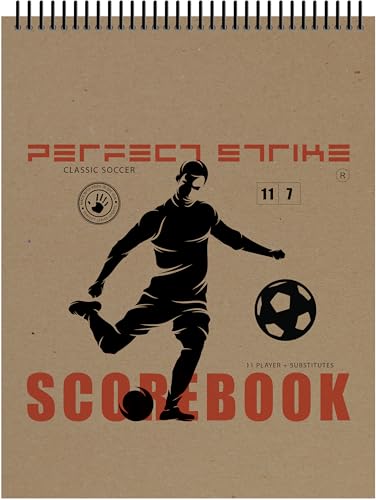 Perfect Strike Soccer Scorebook with Rules and Scoring Instructions : Heavy Duty. Adult and Youth Soccer. TS-11-7-M-V (1 Book)