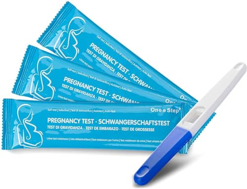 3 x One+Step Test de grossesse en bâtonnet ultra-sensible - test de grossesse précoce - test de grossesse - Pregnancy Test