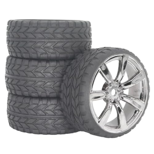 �z�C�[���^�C�� For Tamiya For TT01 For TT02 PTG2 1/10 Rc �J�[�A�b�v�O���[�h�E�����p�[�c | �����\4PCS 70mm���o�[�^�C�� �����[�p�A1/10�J�[�̃E�F�b�g�H�ʂ�h���C�H�ʂł���������O���b�v ���W�R���J�[