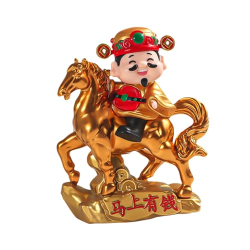 Statue de la fortune et Dieu de la Richesse rouge : cadeau de bureau