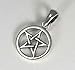 Moonlight Mysteries Small Pentacle Pendant - .925 Sterling Silver Wiccan Pagan Pentagram Jewelry