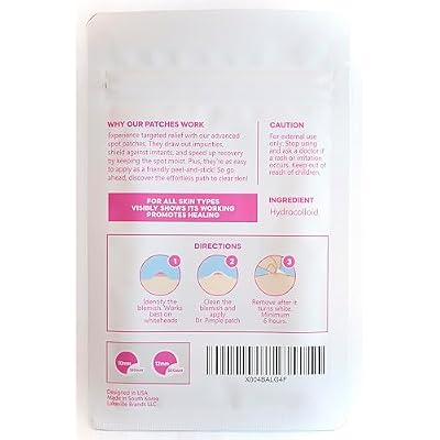 Hydrocolloid Healing Acne Care - Pimple Patches Acne Spot Treatment for Face and Skin - Korean skin care - Invisible & Concealable Zit Treatment Stickers