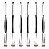 HJZHII 2 Stück Augen Make Up Pinsel, Doppelkopf Lidschatten Pinselset Augen Schminkpinsel Lidschattenpinsel Kosmetik Pinselset Makeup Augenpinsel Set für Concealer Highlighter Loses Puder