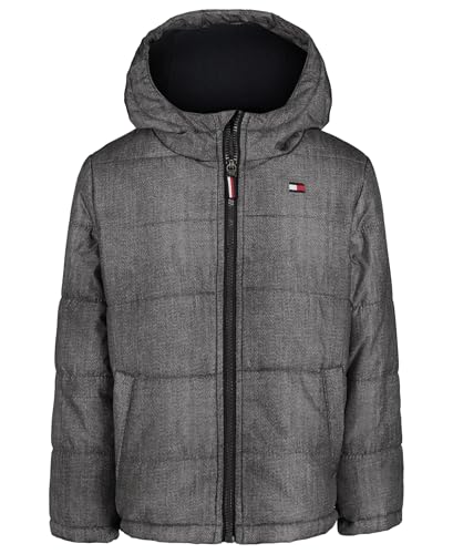 Image of Tommy Hilfiger Boys' Heavyweight Hooded Polar Fleece Lined Puffer Jacket