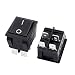 uxcell 2 Pcs Black 4 Pins DPST On/Off Rocker Switch AC 250V/22A 125V/20A UL Listed