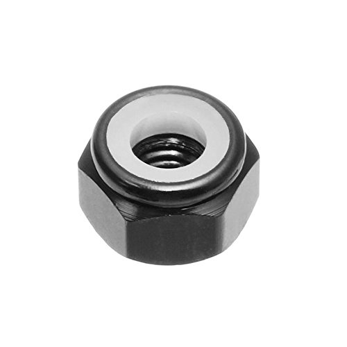 ILS I LOVE SHOPPING KUNSE M2AN1 10Pcs M2 Self-locking Nylon Nut Aluminum Alloy Multicolor-Black