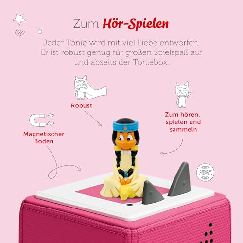 tonies Hörfigur für Toniebox, Yakari – Best of Regenbogen, Hörspiel mit 4 Geschichten für Kinder ab 4 Jahren, Spielzeit ca. 49 Minuten